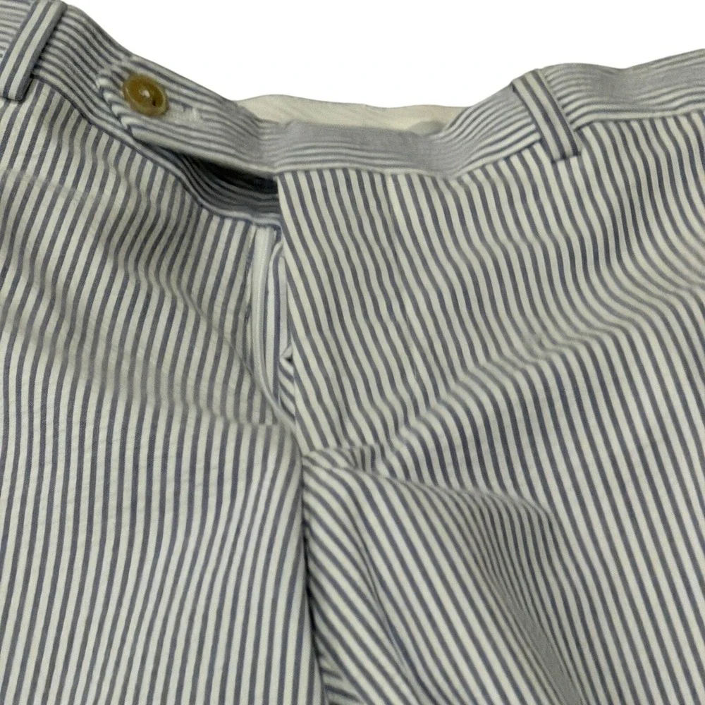 JOS A BANK 1905 Mens Spring Seersucker Stripe Blazer And Pants Suit Set 36S‎ 30W